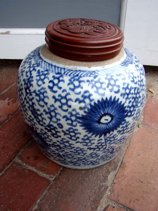 An 18th century Chinese ginger jar